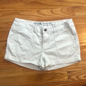 White Jean Shorts